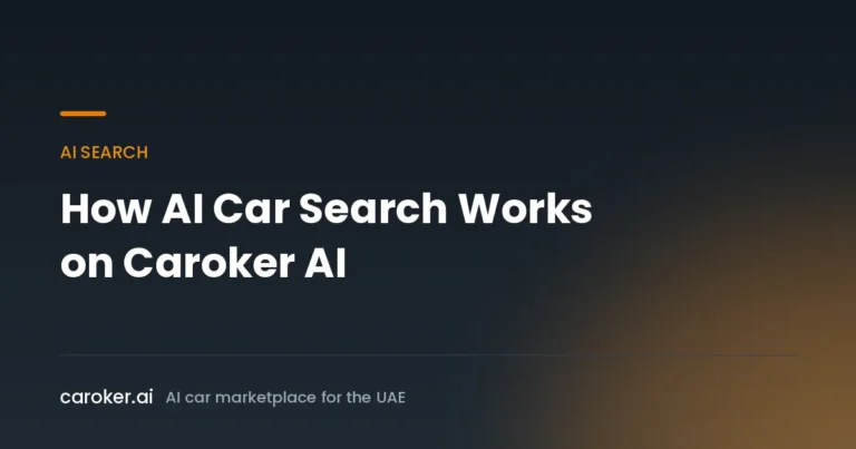 Caroker AI guide: how AI car search works on the platform