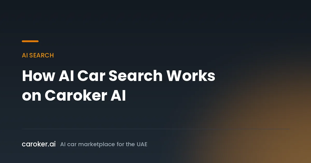 Caroker AI guide: how AI car search works on the platform